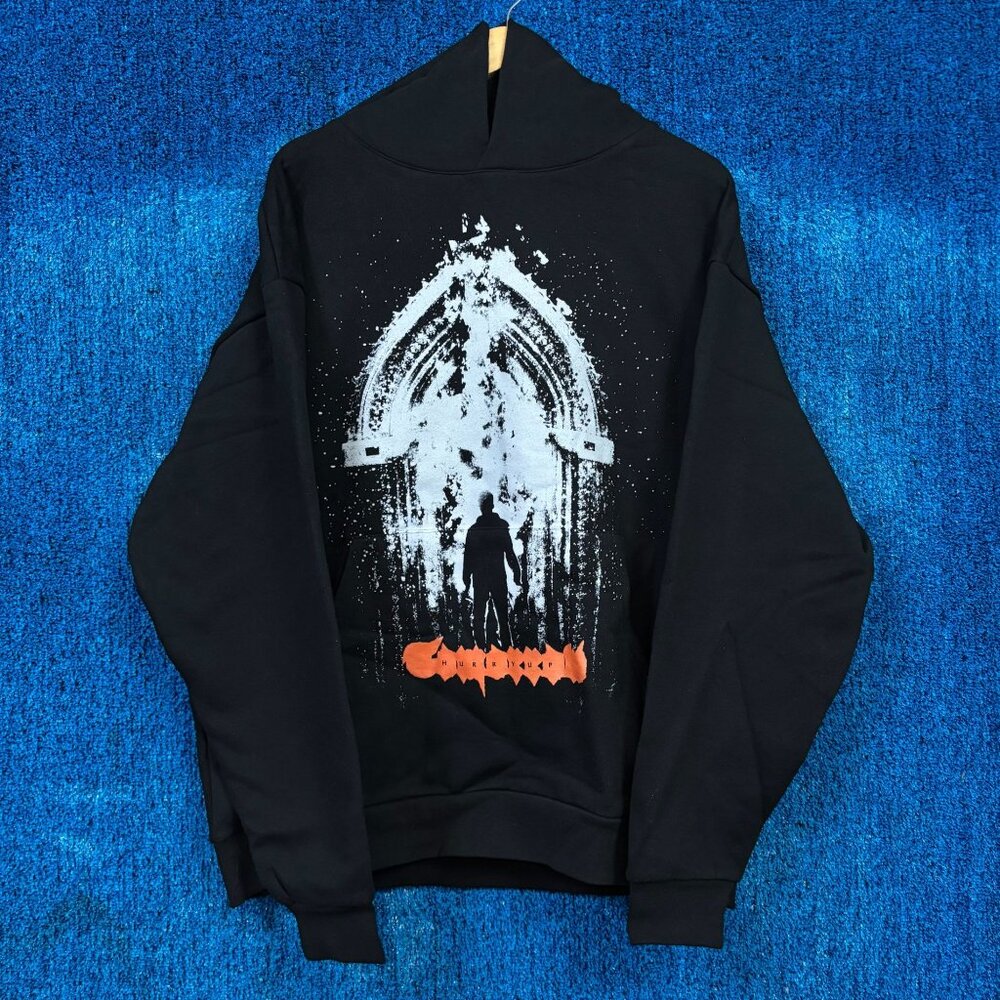 The Weeknd “Hurry Up Tomorrow” Oversized Graphic Hoodie Size L